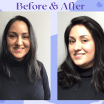 thin hair extensions before and after